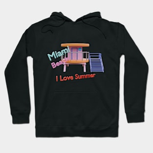 Miami beach cabin Hoodie